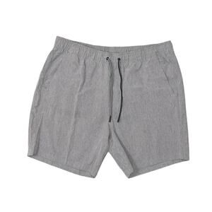 Eddie Bauer Gray Sweat Shorts Men 2XL Polyester Solid Drawstring